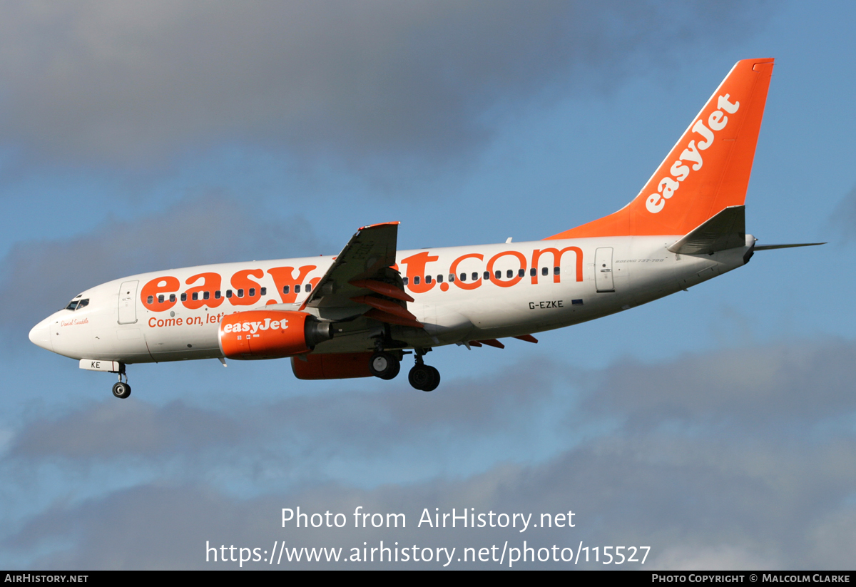 Aircraft Photo of G-EZKE | Boeing 737-73V | EasyJet | AirHistory.net #115527