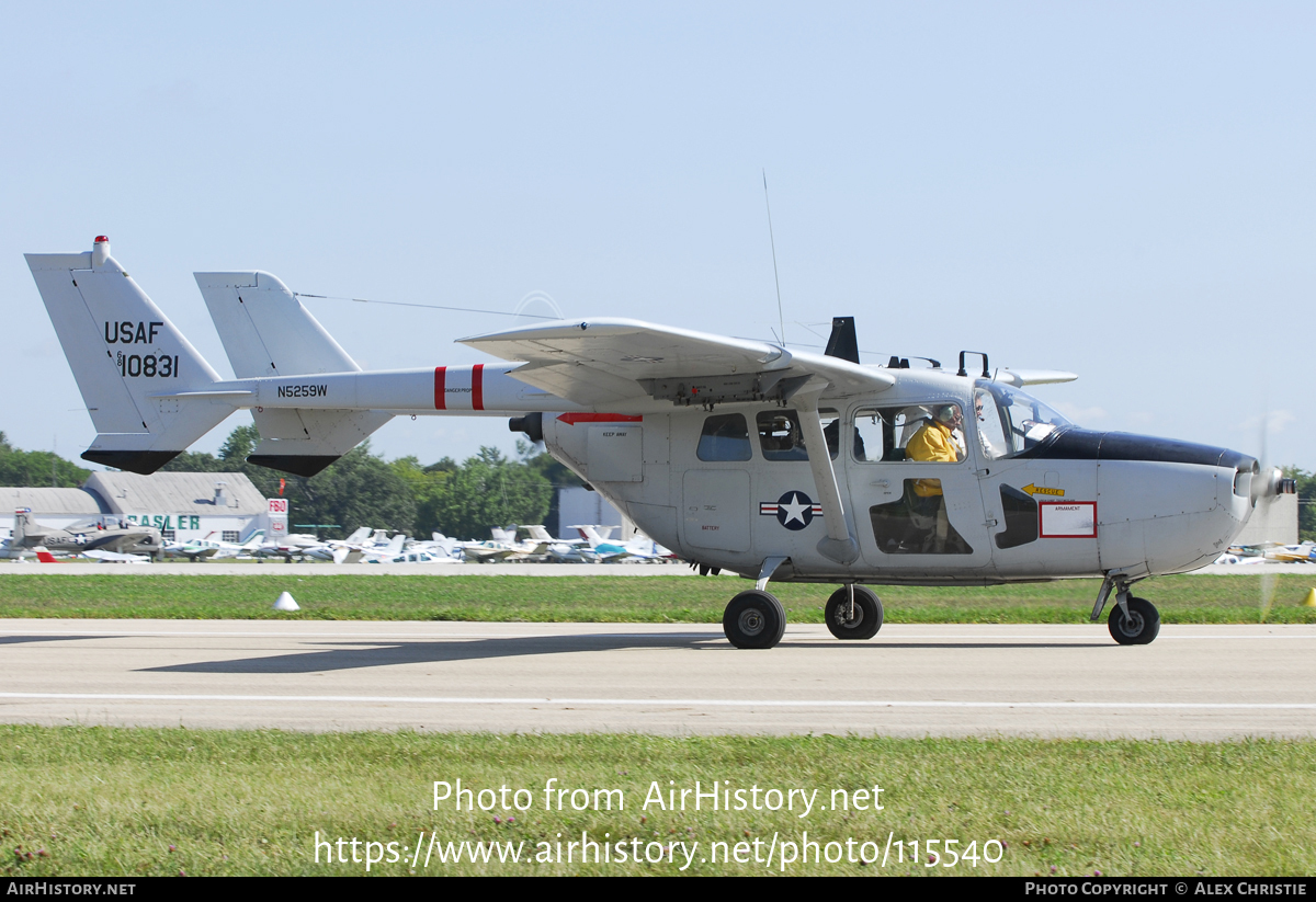 Aircraft Photo of N5259W / 68-10831 | Cessna O-2A Super Skymaster | USA - Air Force | AirHistory.net #115540