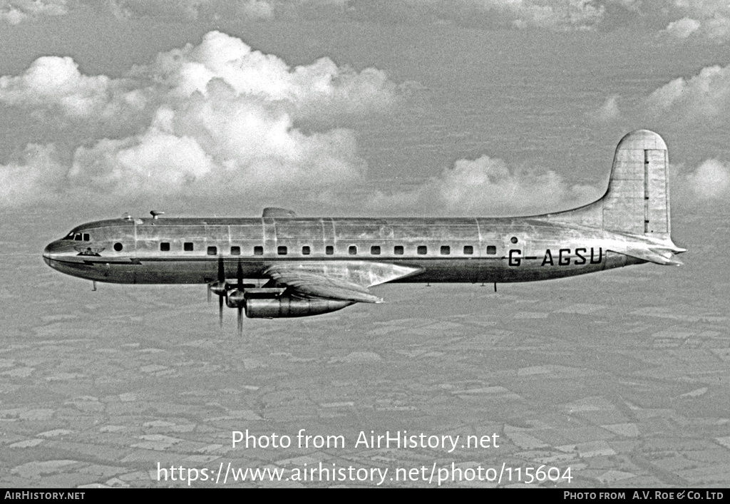 Aircraft Photo of G-AGSU | Avro 689 Tudor 2 | A.V. Roe (Avro) | AirHistory.net #115604