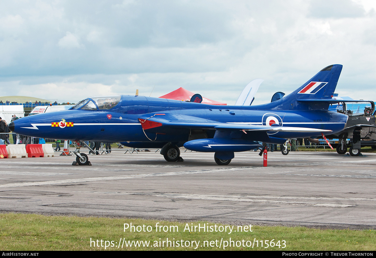 Aircraft Photo of G-BXKF / XL577 | Hawker Hunter T7 | UK - Air Force | AirHistory.net #115643