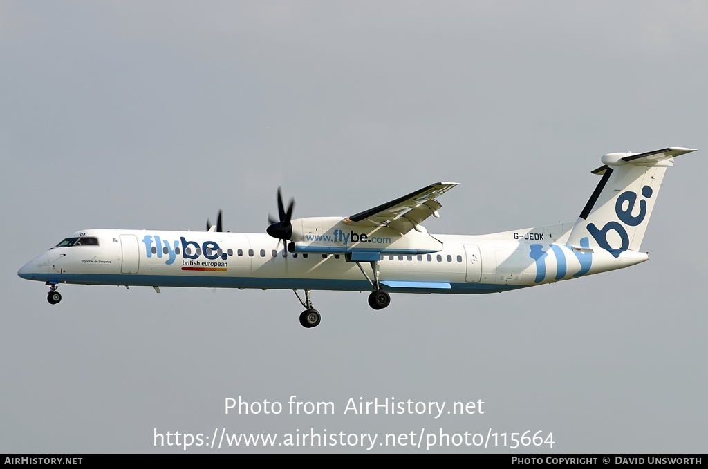 Aircraft Photo of G-JEDK | Bombardier DHC-8-402 Dash 8 | Flybe - British European | AirHistory.net #115664