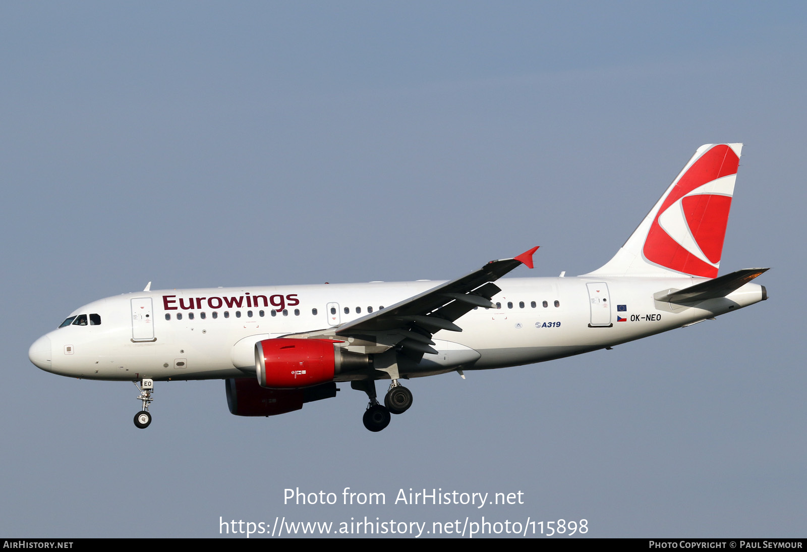 Aircraft Photo of OK-NEO | Airbus A319-112 | Eurowings | AirHistory.net #115898