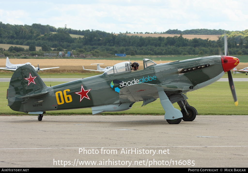 Aircraft Photo of N82112 / 06 yellow | Yakovlev Yak-9UM | Soviet Union - Air Force | AirHistory.net #116085