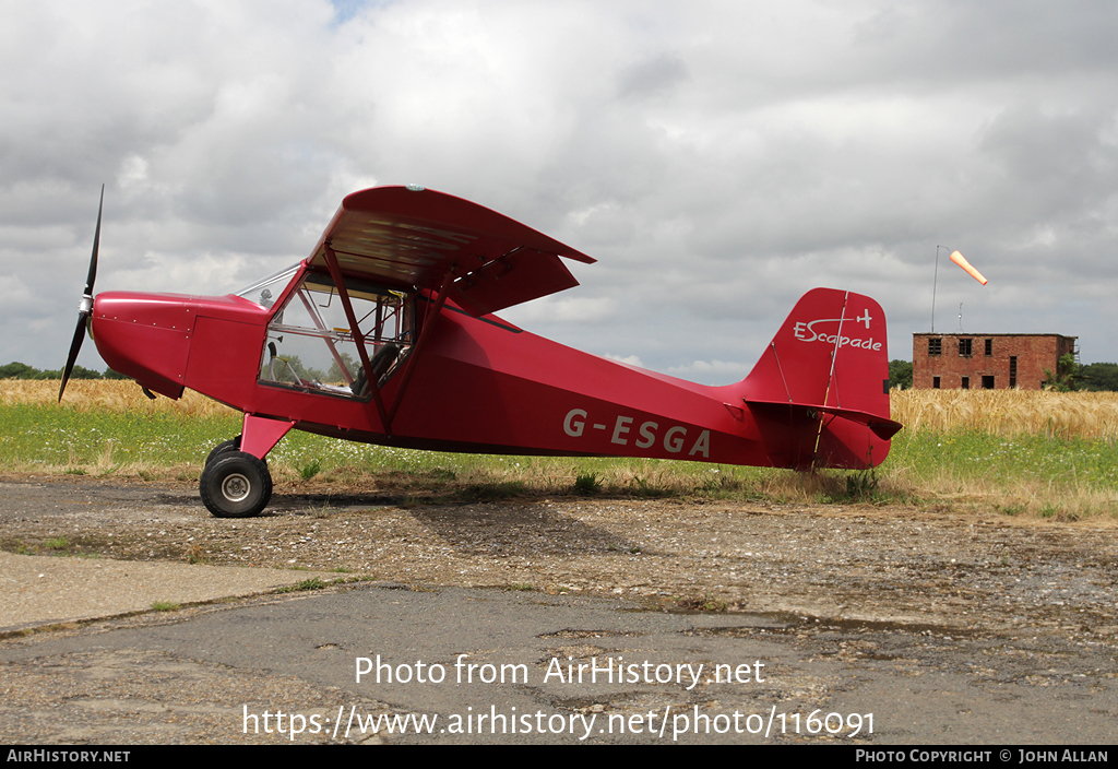 Aircraft Photo of G-ESGA | Reality Escapade 912 | AirHistory.net #116091