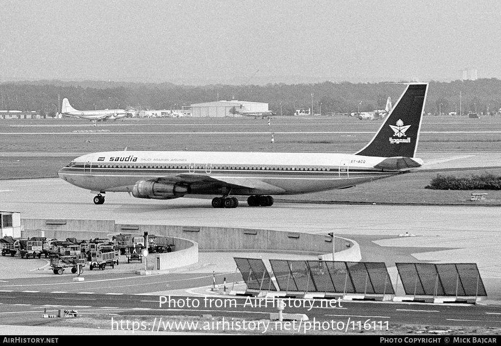 Aircraft Photo of ET-ACQ | Boeing 707-379C | Saudia - Saudi Arabian Airlines | AirHistory.net #116111