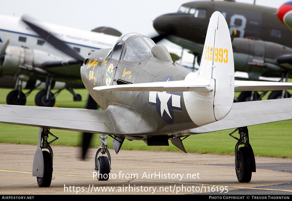 Aircraft Photo of G-CEJU / 42-19993 | Bell P-39Q Airacobra | USA - Air Force | AirHistory.net #116195