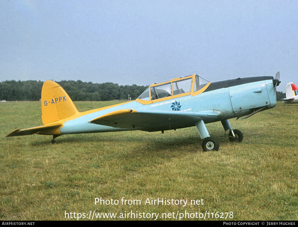 Aircraft Photo of G-APPK | De Havilland DHC-1 Chipmunk Mk22 | AirHistory.net #116278