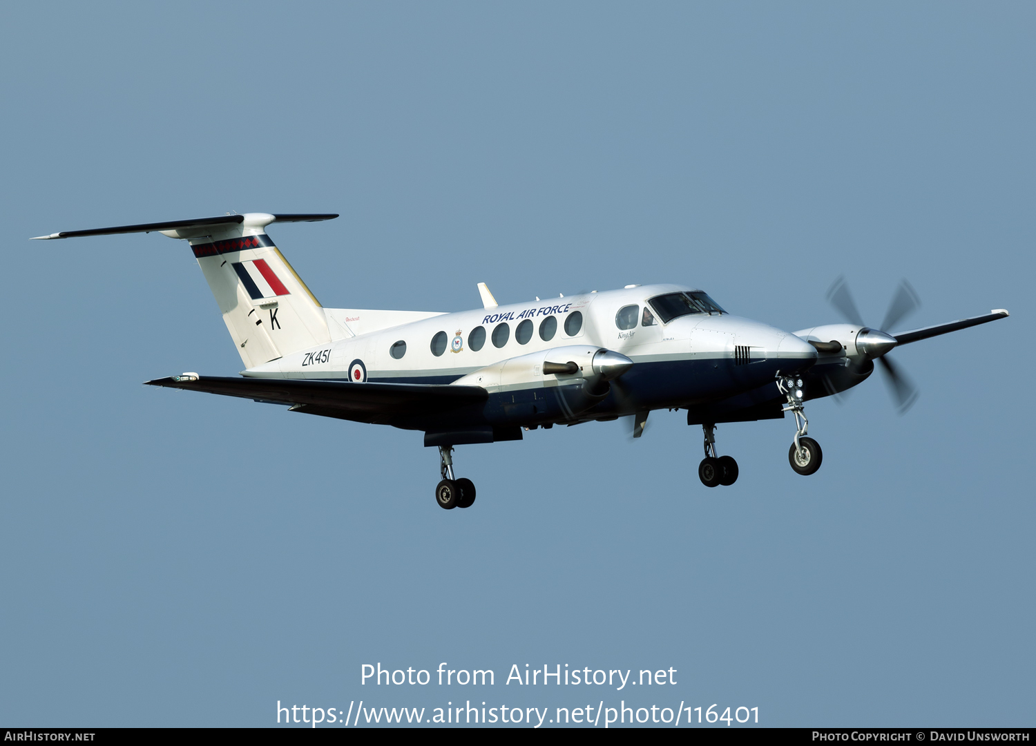 Aircraft Photo of ZK451 | Raytheon B200 King Air | UK - Air Force | AirHistory.net #116401