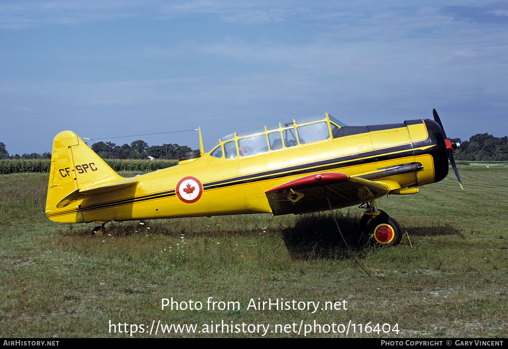 Aircraft Photo of CF-SPC | North American T-6J Harvard Mk IV | AirHistory.net #116404