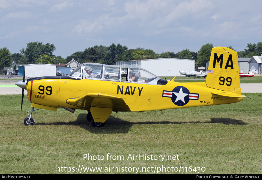 Aircraft Photo of N134JV | Beech T-34B Mentor | USA - Navy | AirHistory.net #116430