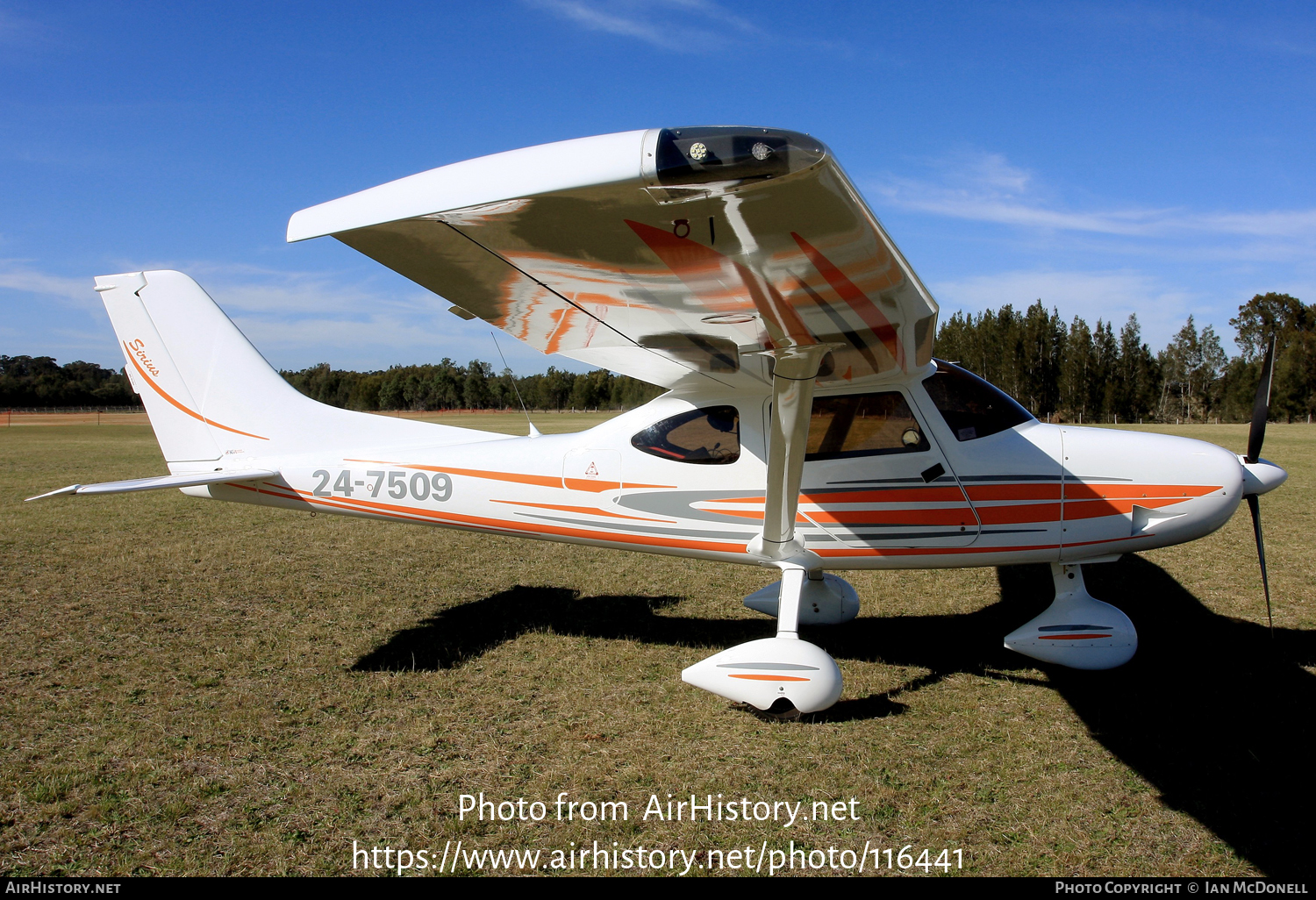 Aircraft Photo of 24-7509 | TL Ultralight TL-3000 Sirius | AirHistory.net #116441