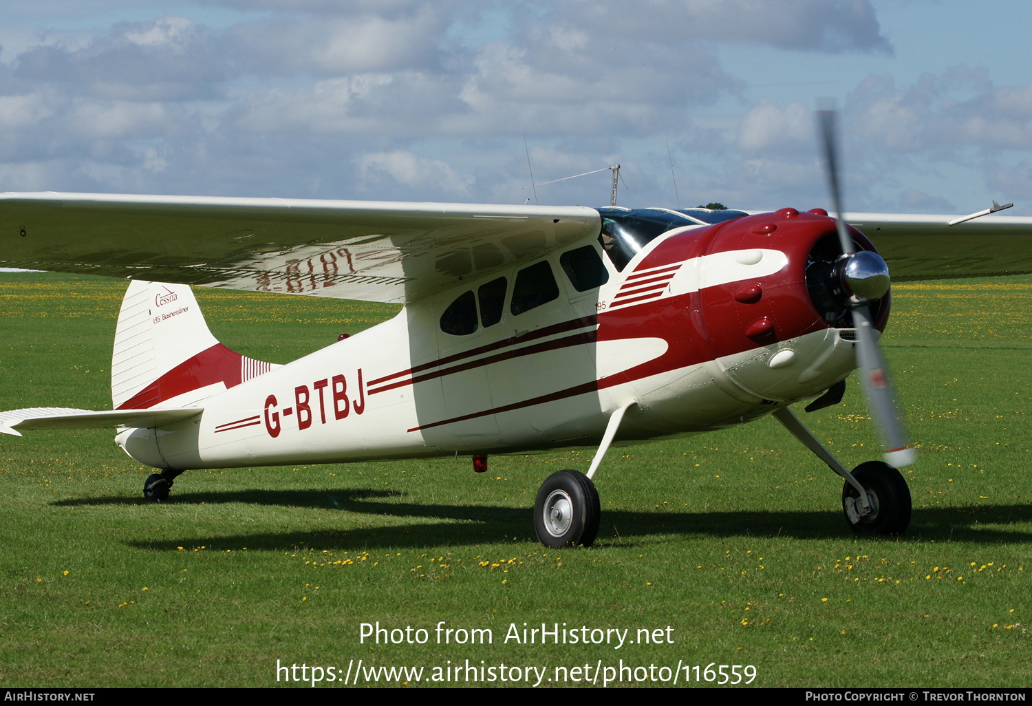 Aircraft Photo of G-BTBJ | Cessna 195B | AirHistory.net #116559