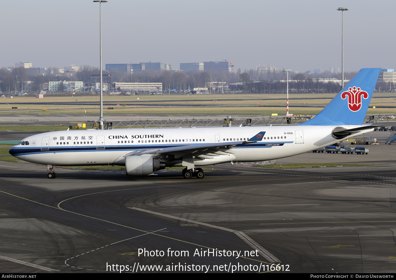 Aircraft Photo of B-6516 | Airbus A330-223 | China Southern Airlines | AirHistory.net #116612