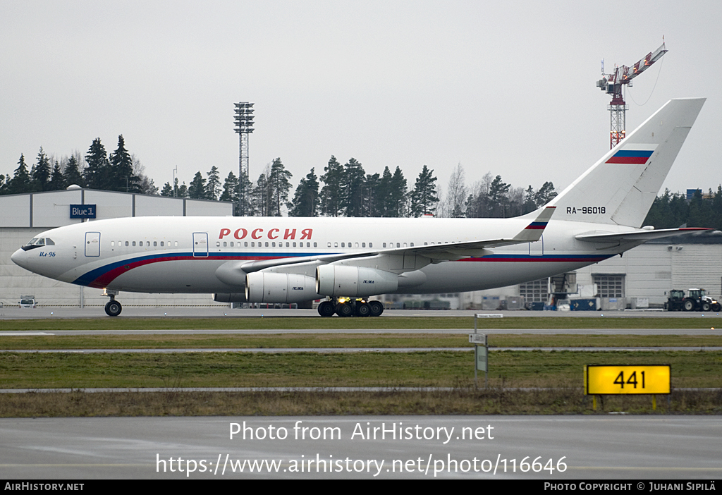 Aircraft Photo of RA-96018 | Ilyushin Il-96-300 | Rossiya - Special Flight Detachment | AirHistory.net #116646