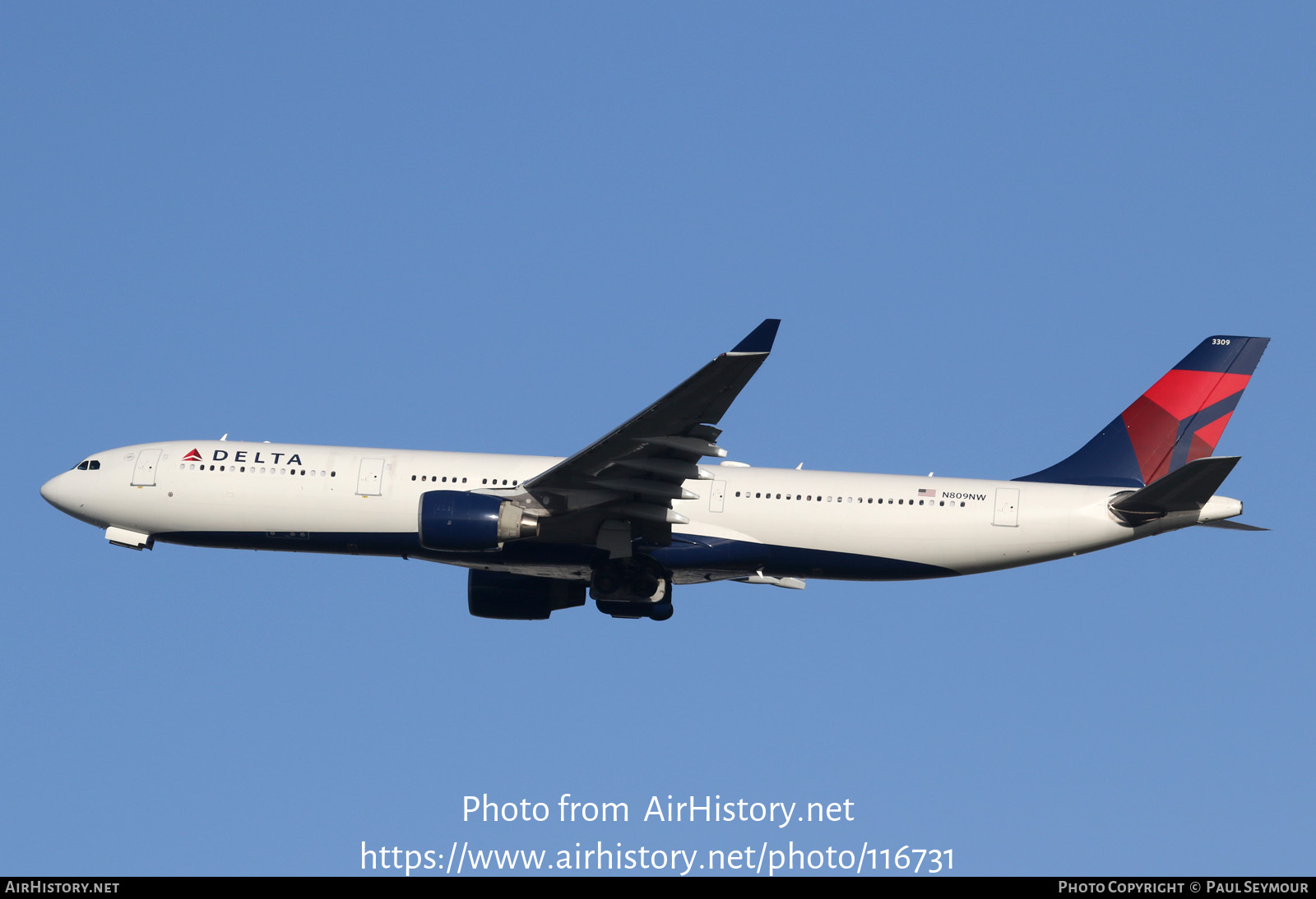 Aircraft Photo of N809NW | Airbus A330-323 | Delta Air Lines | AirHistory.net #116731