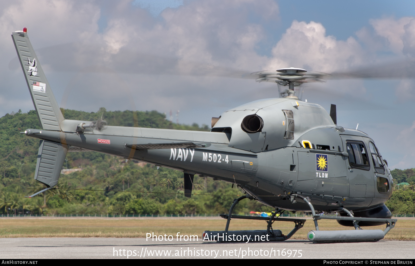 Aircraft Photo of M502-4 | Eurocopter AS-555SN Fennec | Malaysia - Navy | AirHistory.net #116975