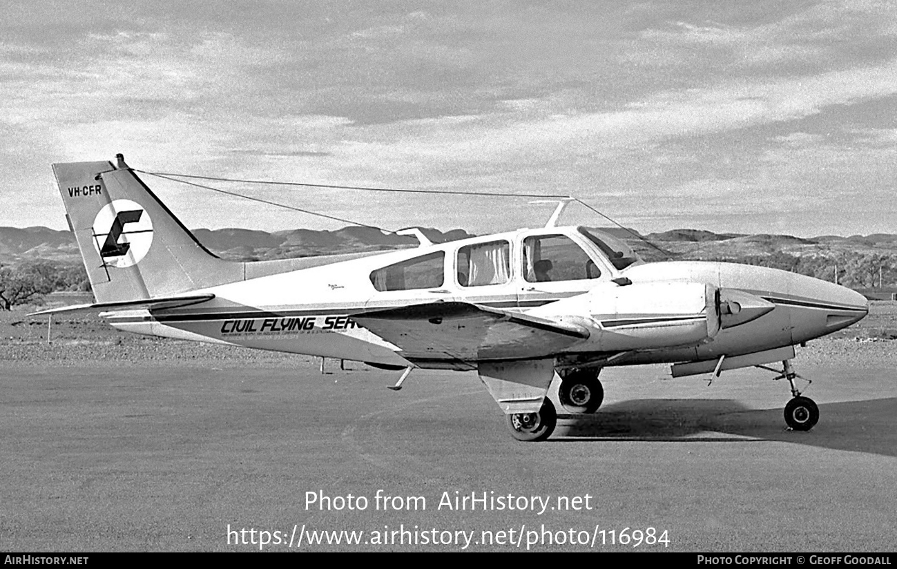 Aircraft Photo of VH-CFR | Beech C55 Baron (95-C55) | Civil Flying Services | AirHistory.net #116984