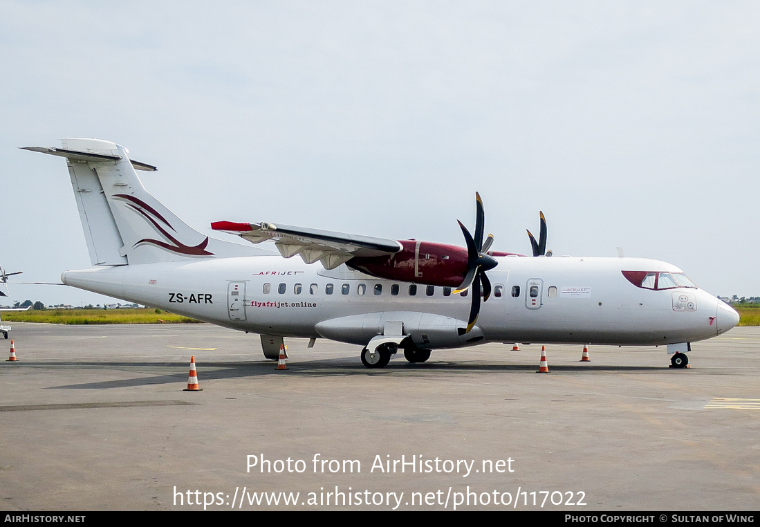 Aircraft Photo of ZS-AFR | ATR ATR-42-500 | Afrijet Business Service | AirHistory.net #117022