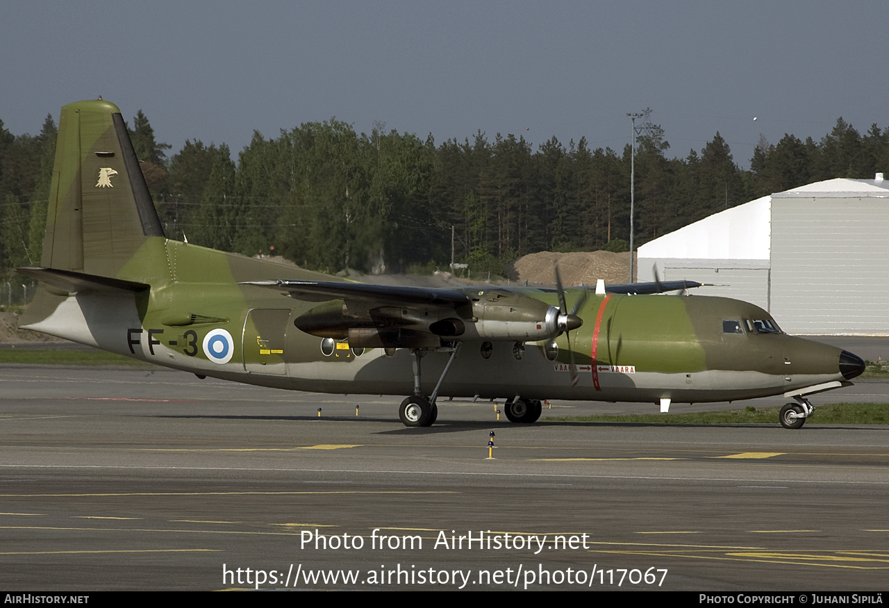 Aircraft Photo of FF-3 | Fokker F27-400M Troopship | Finland - Air Force | AirHistory.net #117067