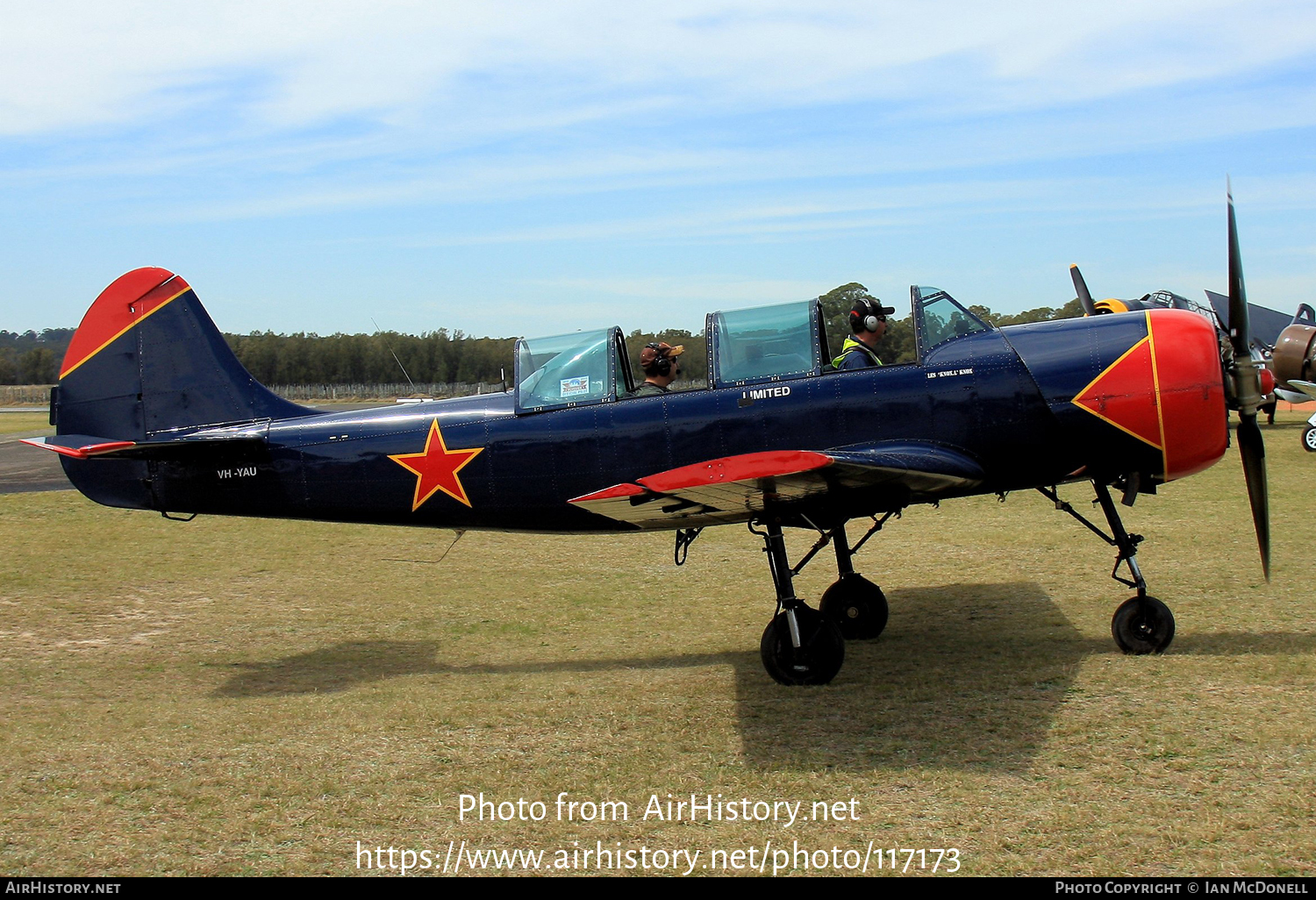 Aircraft Photo of VH-YAU | Yakovlev Yak-52 | Soviet Union - Air Force | AirHistory.net #117173