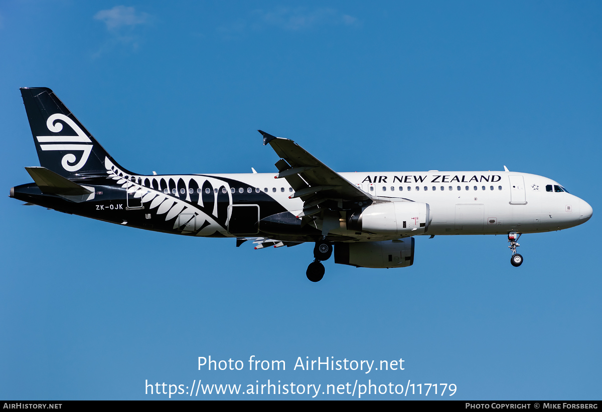 Aircraft Photo of ZK-OJK | Airbus A320-232 | Air New Zealand | AirHistory.net #117179