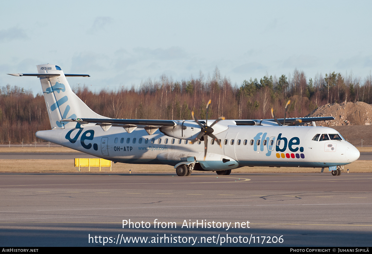 Aircraft Photo of OH-ATP | ATR ATR-72-500 (ATR-72-212A) | Flybe | AirHistory.net #117206