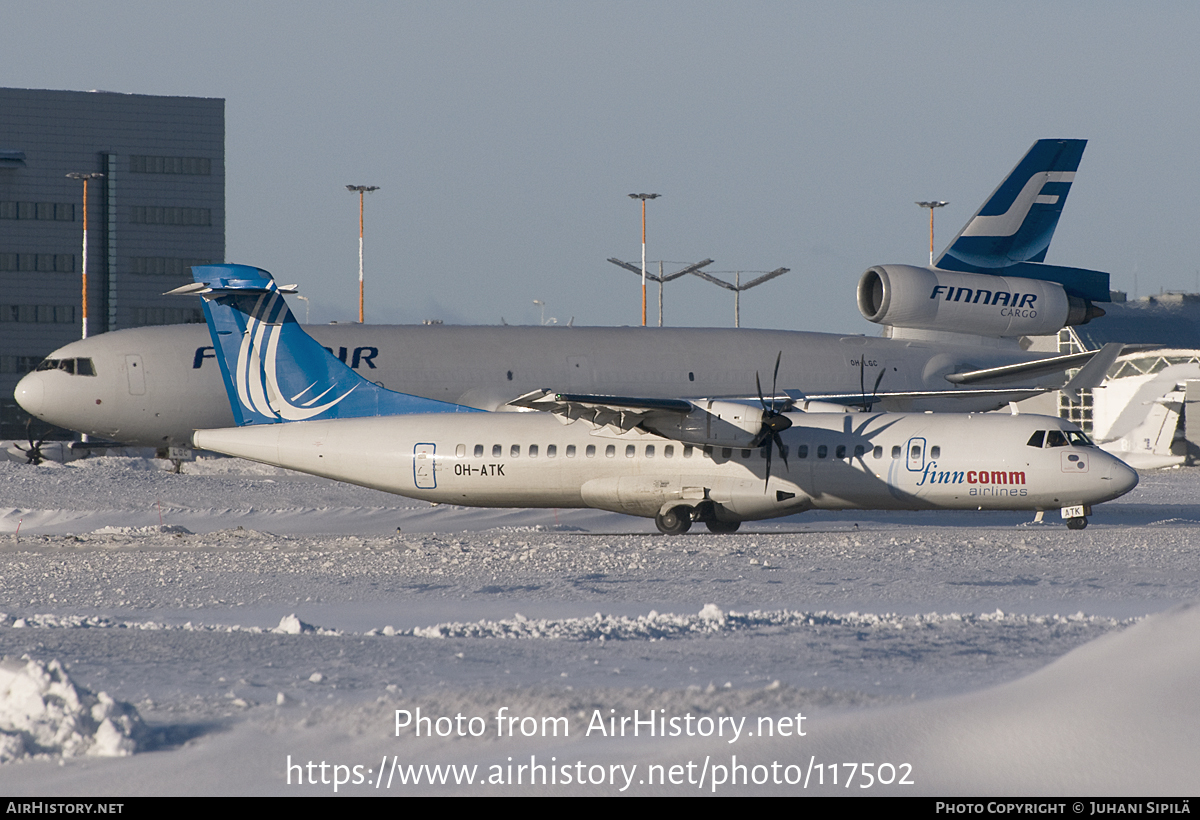 Aircraft Photo of OH-ATK | ATR ATR-72-500 (ATR-72-212A) | Finncomm Airlines | AirHistory.net #117502