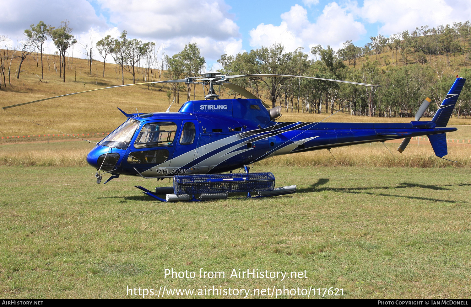 Aircraft Photo of VH-AGL | Eurocopter AS-350B-2 Ecureuil | Stirling Helicopters | AirHistory.net #117621