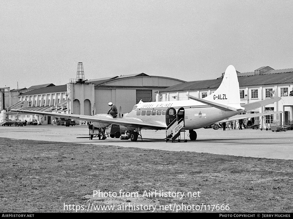 Aircraft Photo of G-ALZL | De Havilland D.H. 114 Heron 1 | Jersey Airlines | AirHistory.net #117666