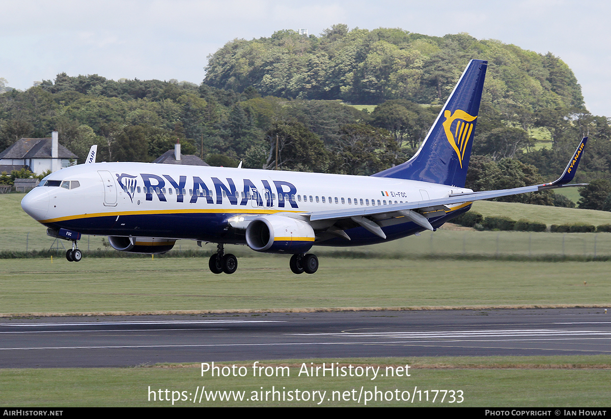 Aircraft Photo of EI-FOC | Boeing 737-8AS | Ryanair | AirHistory.net #117733