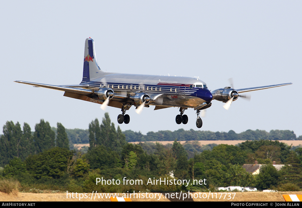 Aircraft Photo of OE-LDM | Douglas DC-6B | Red Bull | AirHistory.net #117737