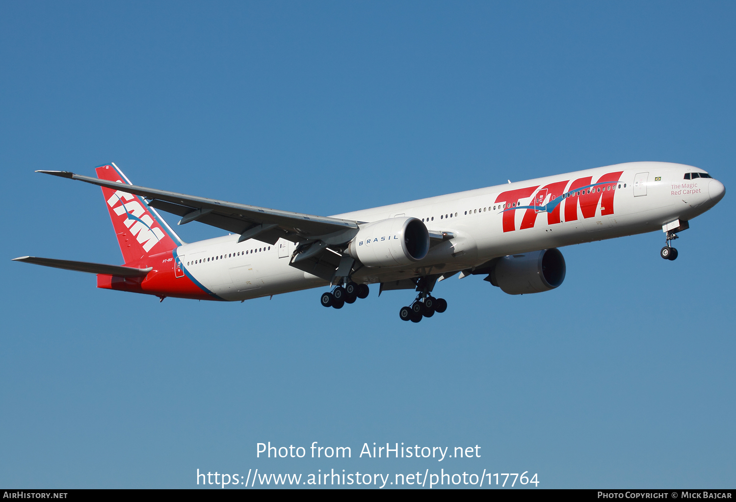 Aircraft Photo of PT-MUI | Boeing 777-32W/ER | TAM Linhas Aéreas | AirHistory.net #117764