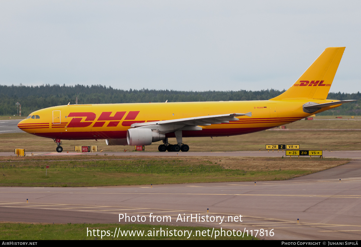 Aircraft Photo of D-AEAR | Airbus A300B4-622R(F) | DHL International | AirHistory.net #117816