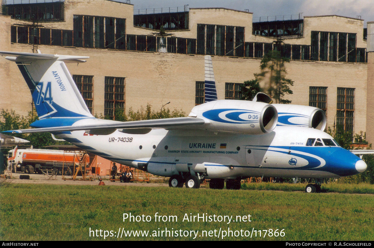 Aircraft Photo of UR-74038 | Antonov An-74TK-200 | Kharkov State Aircraft Manufacturing Company | AirHistory.net #117866