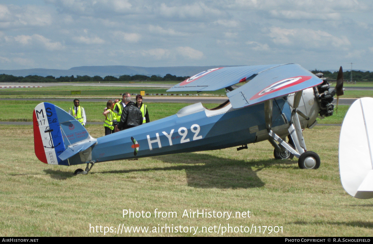 Aircraft Photo of G-MOSA / 351 | Morane-Saulnier MS-317 | France - Navy | AirHistory.net #117901