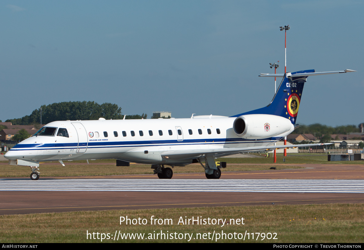 Aircraft Photo of CE-02 | Embraer ERJ-135LR (EMB-135LR) | Belgium - Air Force | AirHistory.net #117902