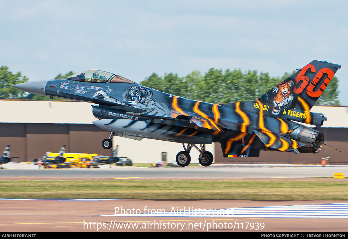 Aircraft Photo of FA-87 | General Dynamics F-16AM Fighting Falcon | Belgium - Air Force | AirHistory.net #117939