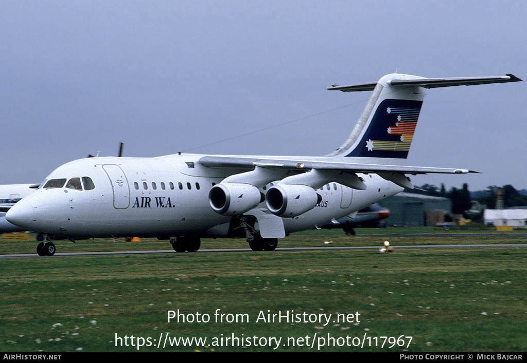 Aircraft Photo of G-WAUS | British Aerospace BAe-146-200 | Air W.A. | AirHistory.net #117967