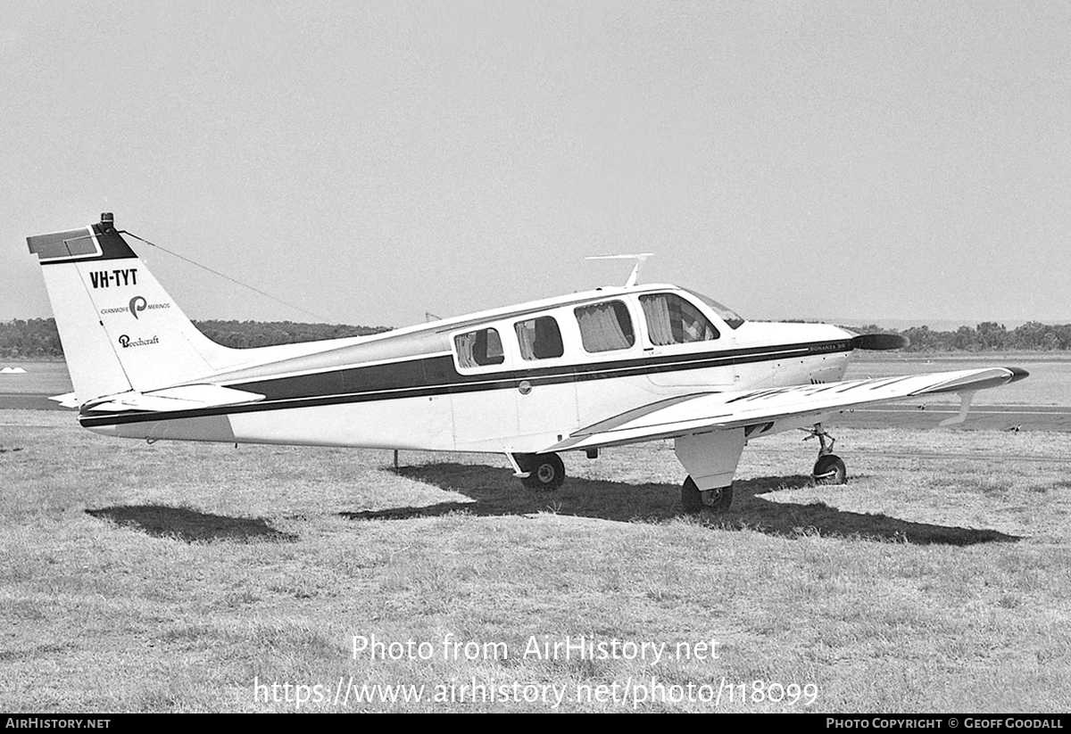 Aircraft Photo of VH-TYT | Beech 36 Bonanza 36 | Cranmore Merinos | AirHistory.net #118099