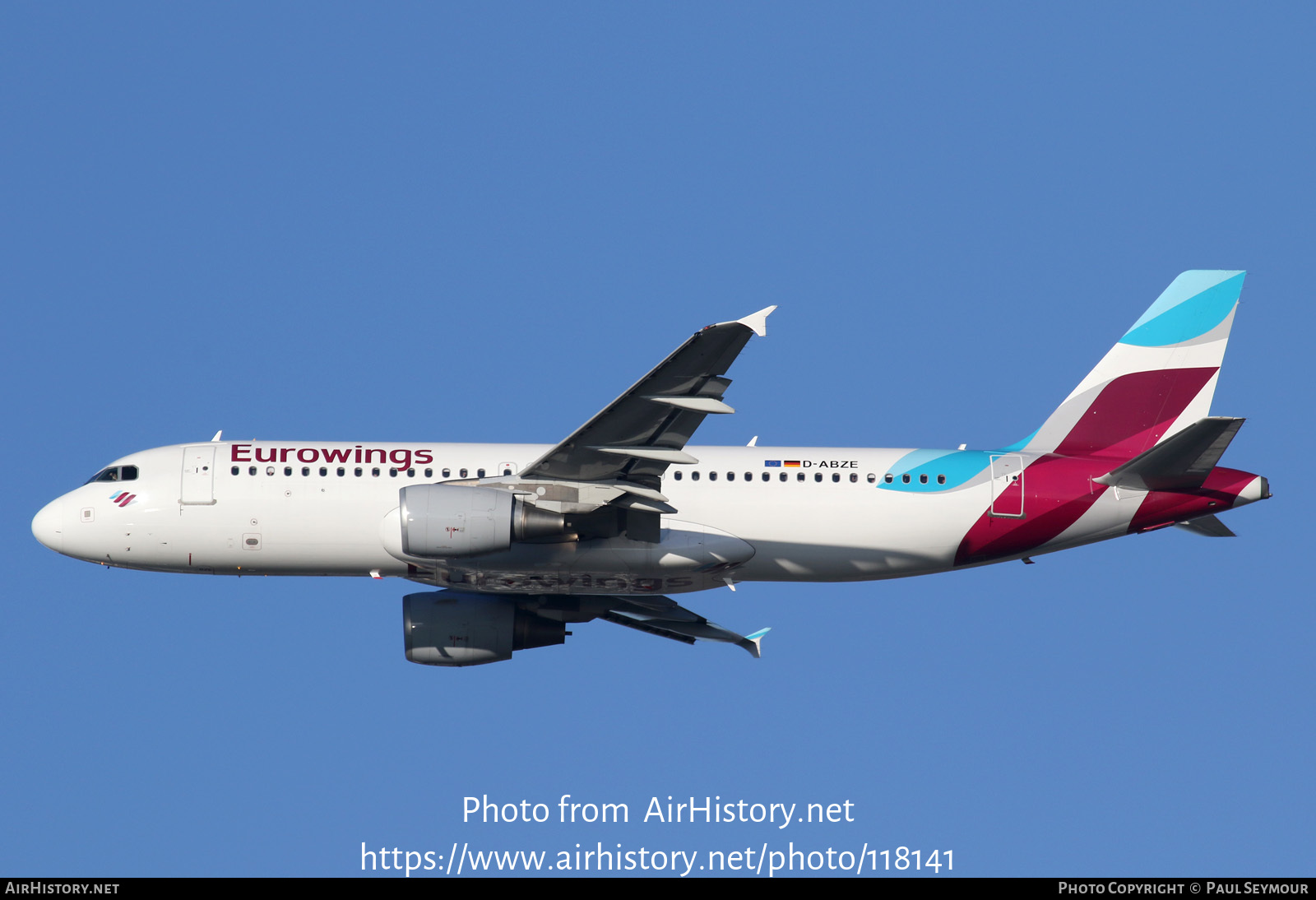 Aircraft Photo of D-ABZE | Airbus A320-216 | Eurowings | AirHistory.net #118141