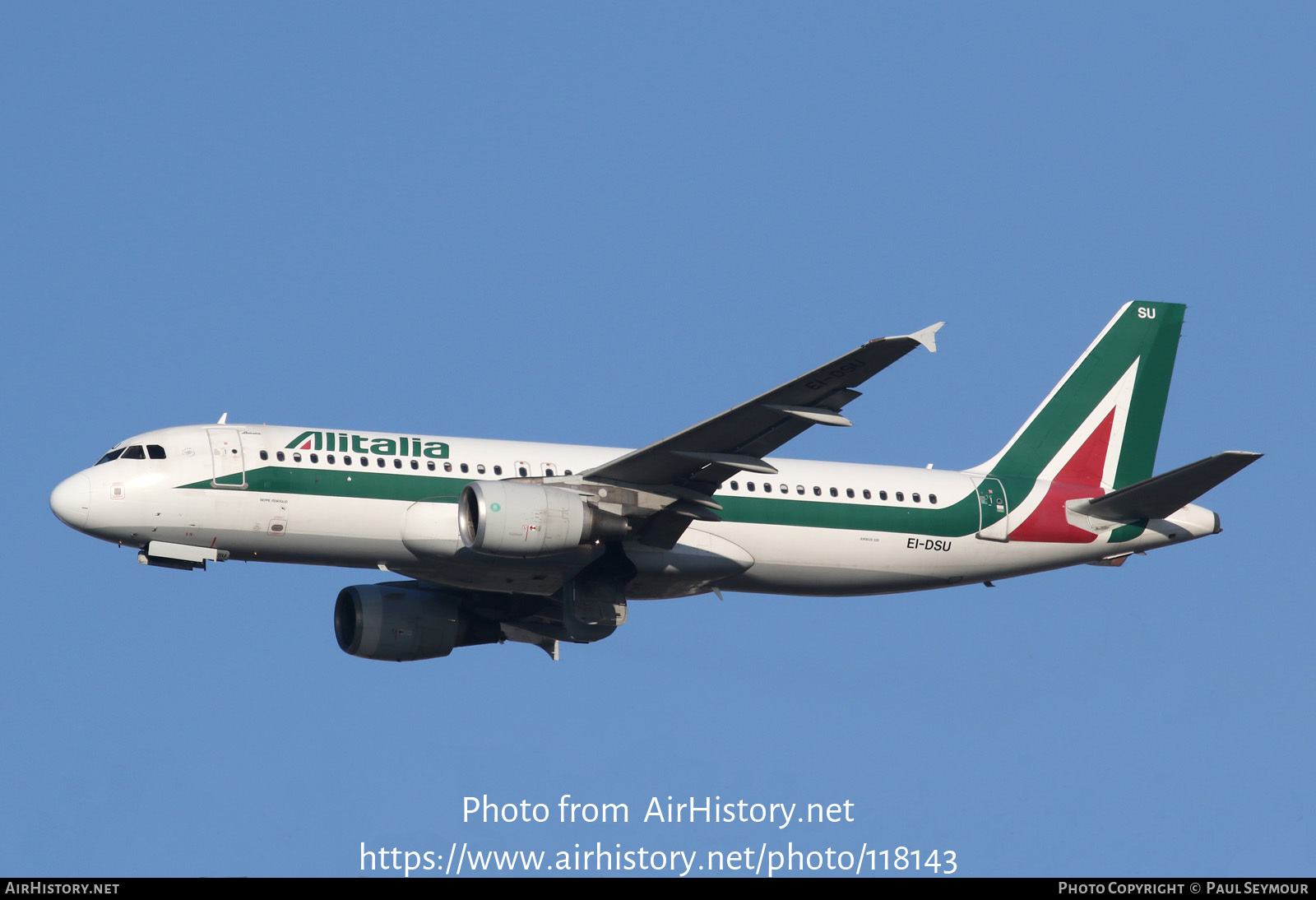 Aircraft Photo of EI-DSU | Airbus A320-216 | Alitalia | AirHistory.net #118143