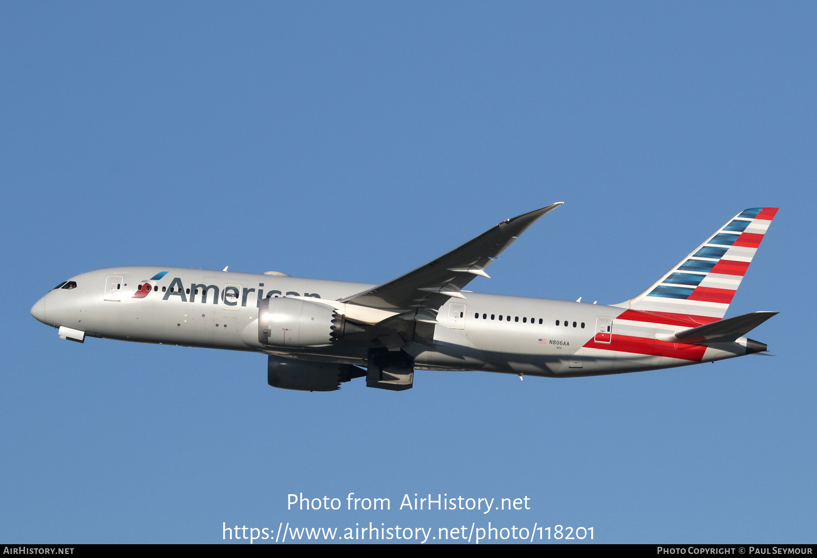 Aircraft Photo of N806AA | Boeing 787-8 Dreamliner | American Airlines | AirHistory.net #118201