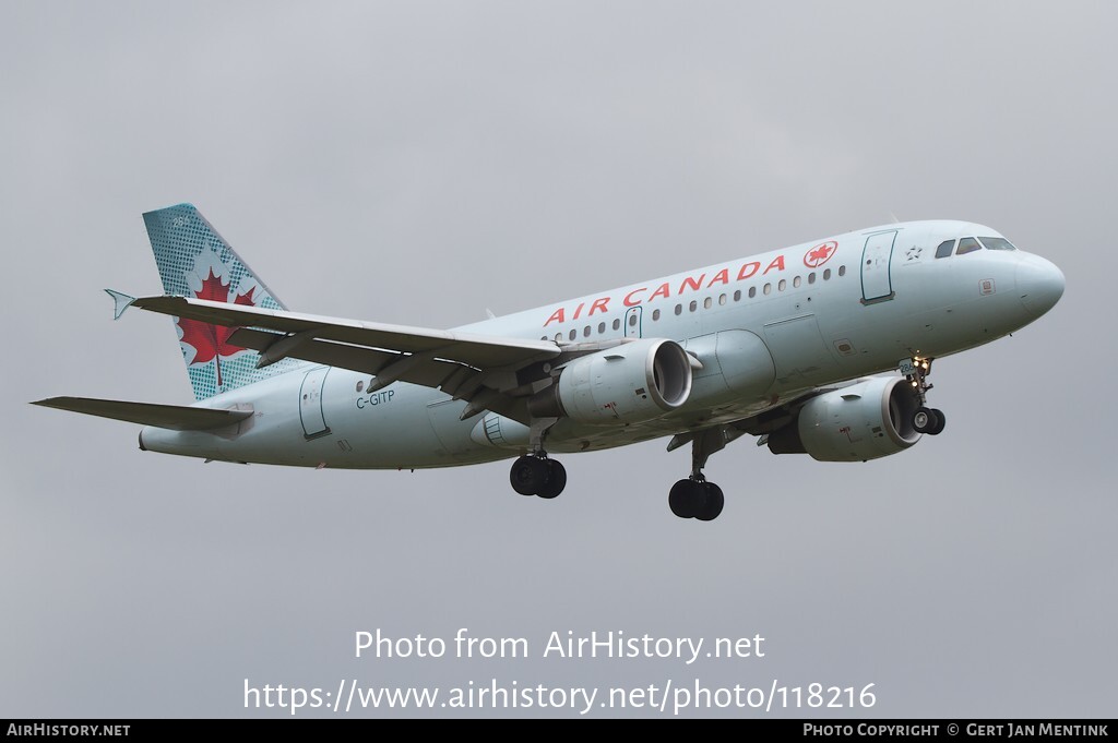 Aircraft Photo of C-GITP | Airbus A319-112 | Air Canada | AirHistory.net #118216