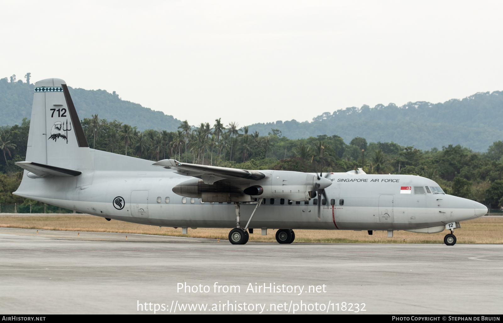 Aircraft Photo of 712 | Fokker 50 | Singapore - Air Force | AirHistory.net #118232