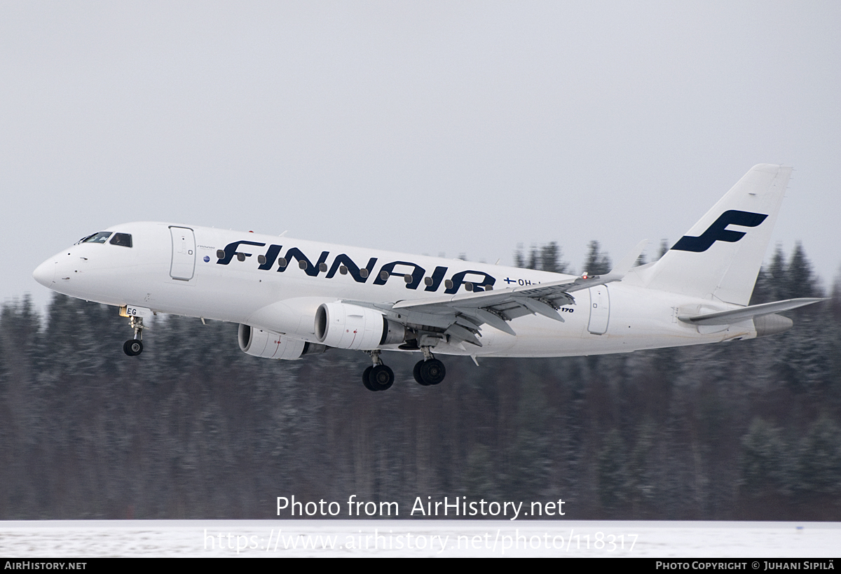 Aircraft Photo of OH-LEG | Embraer 170LR (ERJ-170-100LR) | Finnair | AirHistory.net #118317