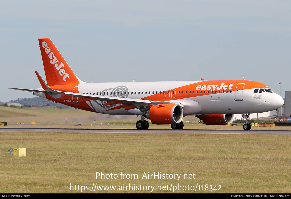 Aircraft Photo of G-UZHF | Airbus A320-251N | EasyJet | AirHistory.net #118342