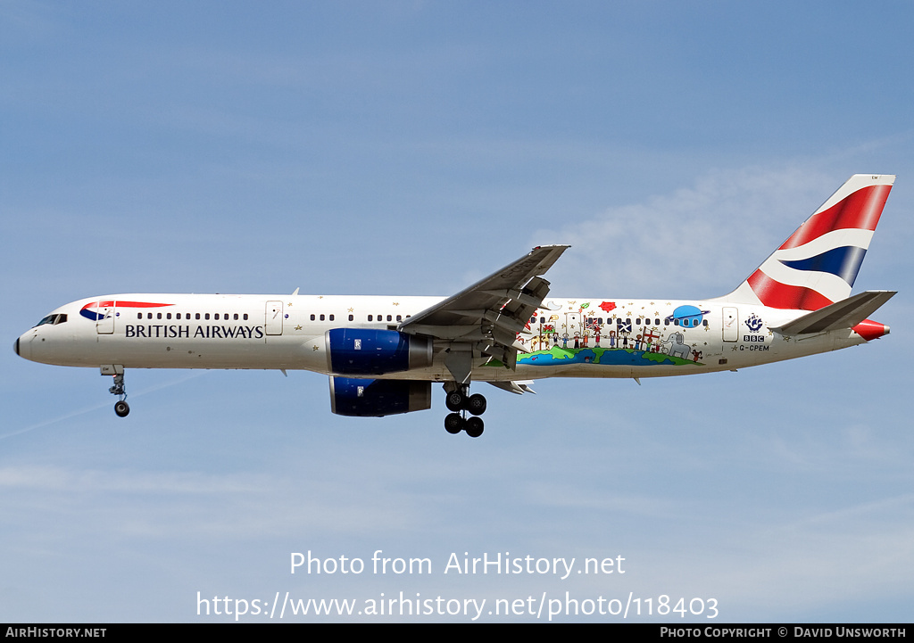 Aircraft Photo of G-CPEM | Boeing 757-236 | British Airways | AirHistory.net #118403