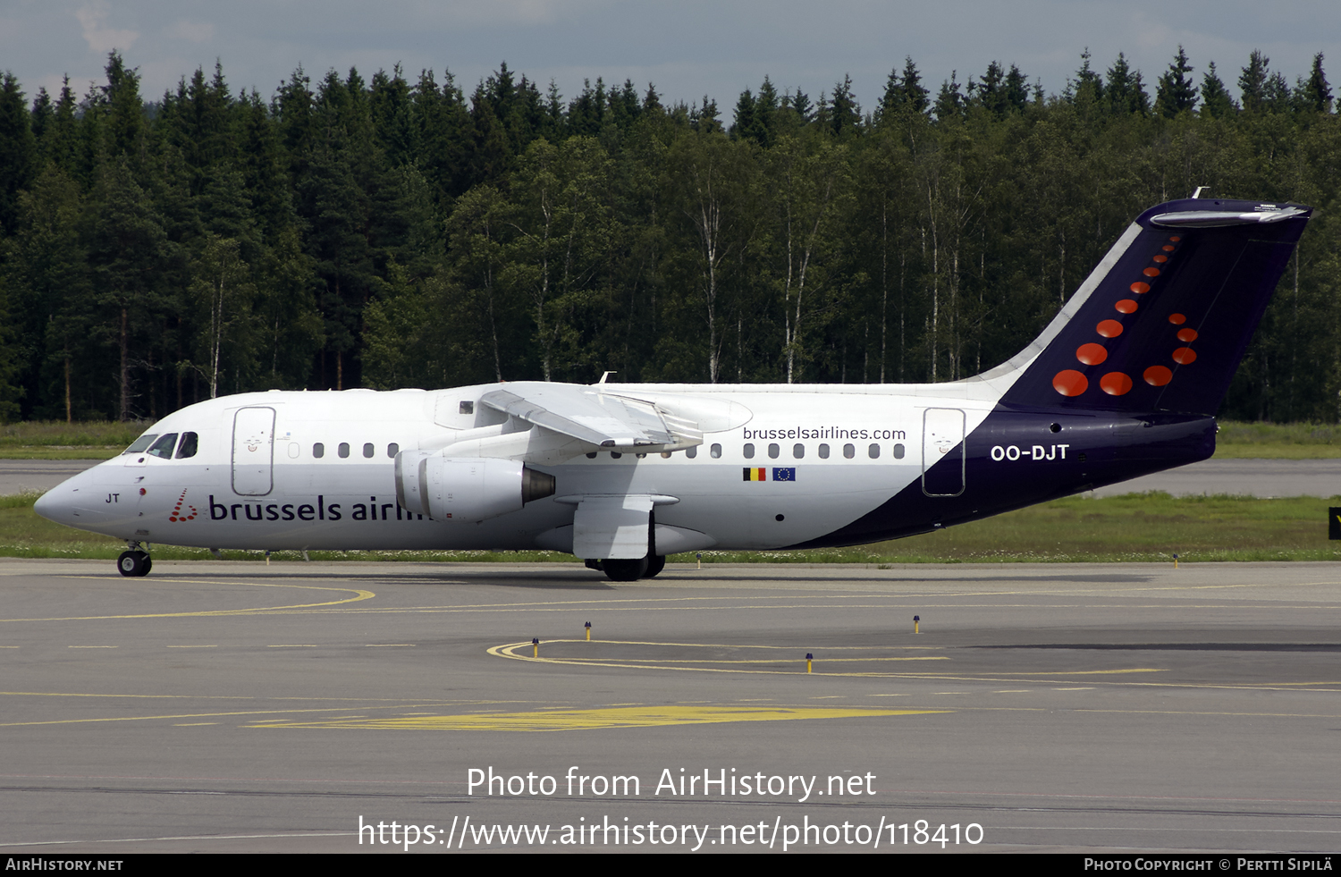 Aircraft Photo of OO-DJT | British Aerospace Avro 146-RJ85 | Brussels Airlines | AirHistory.net #118410