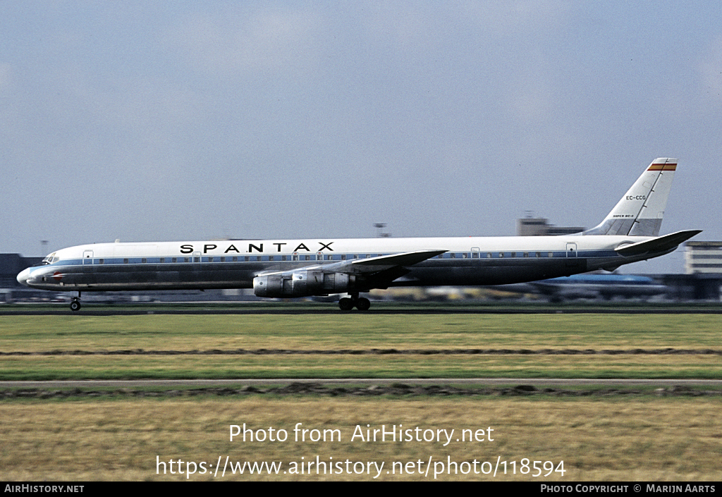 Aircraft Photo of EC-CCG | McDonnell Douglas DC-8-61CF | Spantax | AirHistory.net #118594