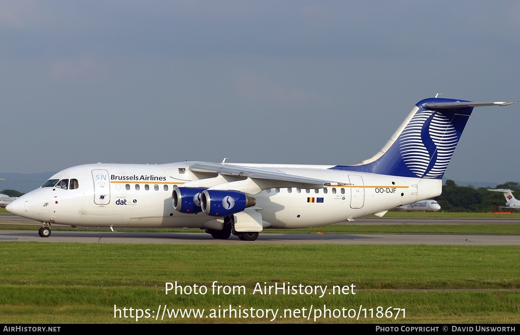 Aircraft Photo of OO-DJF | British Aerospace BAe-146-200 | SN Brussels Airlines | AirHistory.net #118671